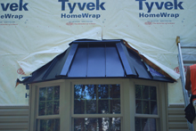 bay window metal roof